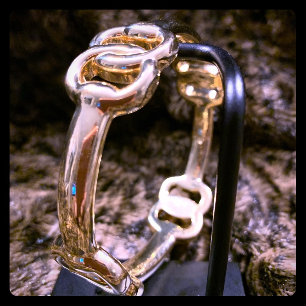 14 karat gold over sterling silver bangle